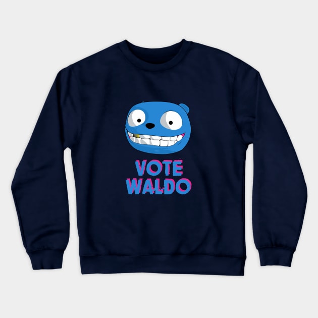 Black Mirror - Vote Waldo Crewneck Sweatshirt by atizadorgris